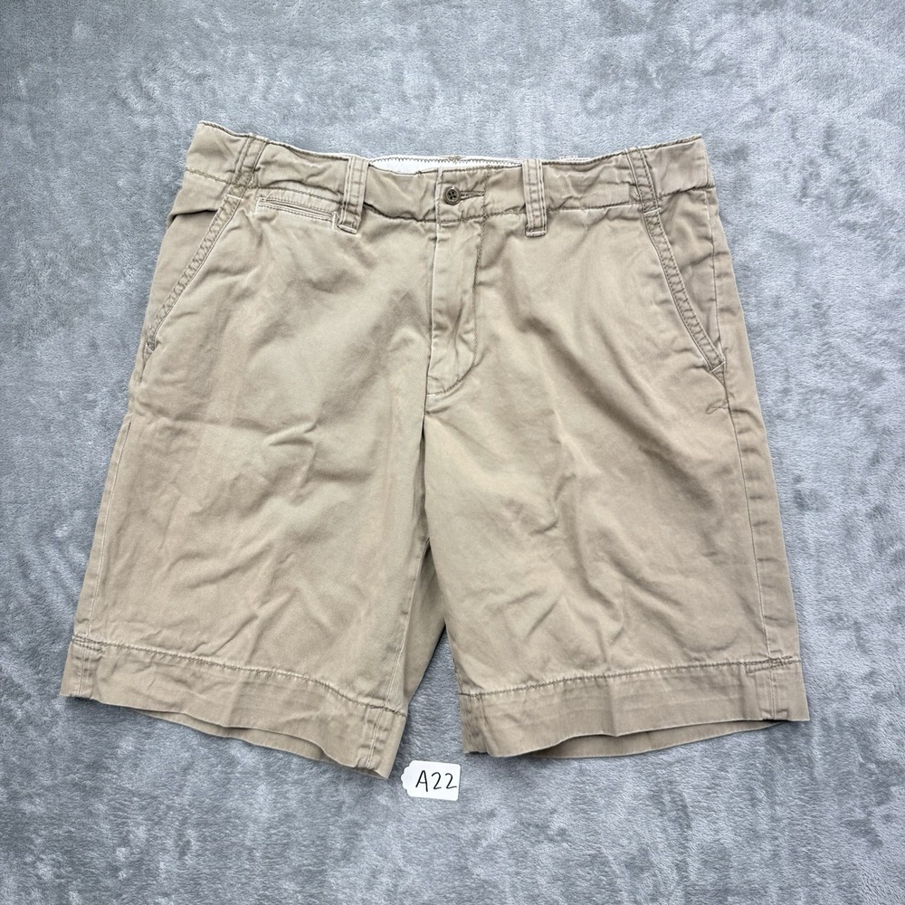 Polo Ralph Lauren Classic Fit Stretch Chino Shorts 9" Beige Men's Flat Front 34